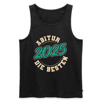 Abiturient ABI 2025 DIE BESTEN Lustiges Abi - Männer Premium Bio Tank Top - Schwarz - Vorne - Michal (187cm)
