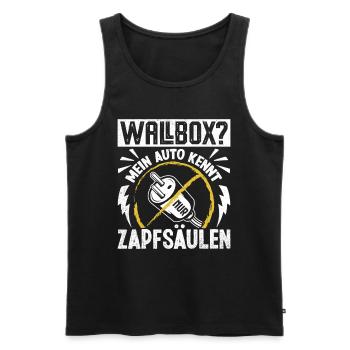Gas Fahrer WALL BOX MEIN AUTO KENNT ZAPFSÄULEN - Männer Premium Bio Tank Top - Schwarz - Vorne - Michal (187cm)