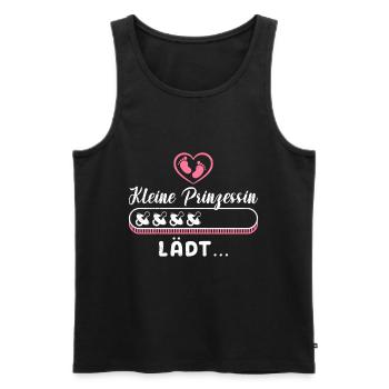 Schwangerschaft KLEINE PRINZESSIN LÄDT Lustiges - Männer Premium Bio Tank Top - Schwarz - Vorne - Michal (187cm)