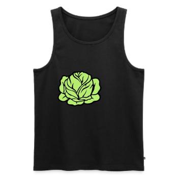 Kohlkohlgemüse 403 - Männer Premium Bio Tank Top - Schwarz - Vorne - AI Model Male 178 light (178cm)