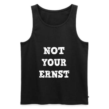 not your ernst denglisch lustige witziges sprüche - Männer Premium Bio Tank Top - Schwarz - Vorne - Michal (187cm)