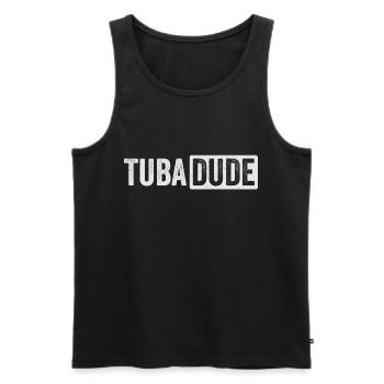 Tuba Dude Blasmusik Tubist - Männer Premium Bio Tank Top - Schwarz - Vorne - Michal (187cm)
