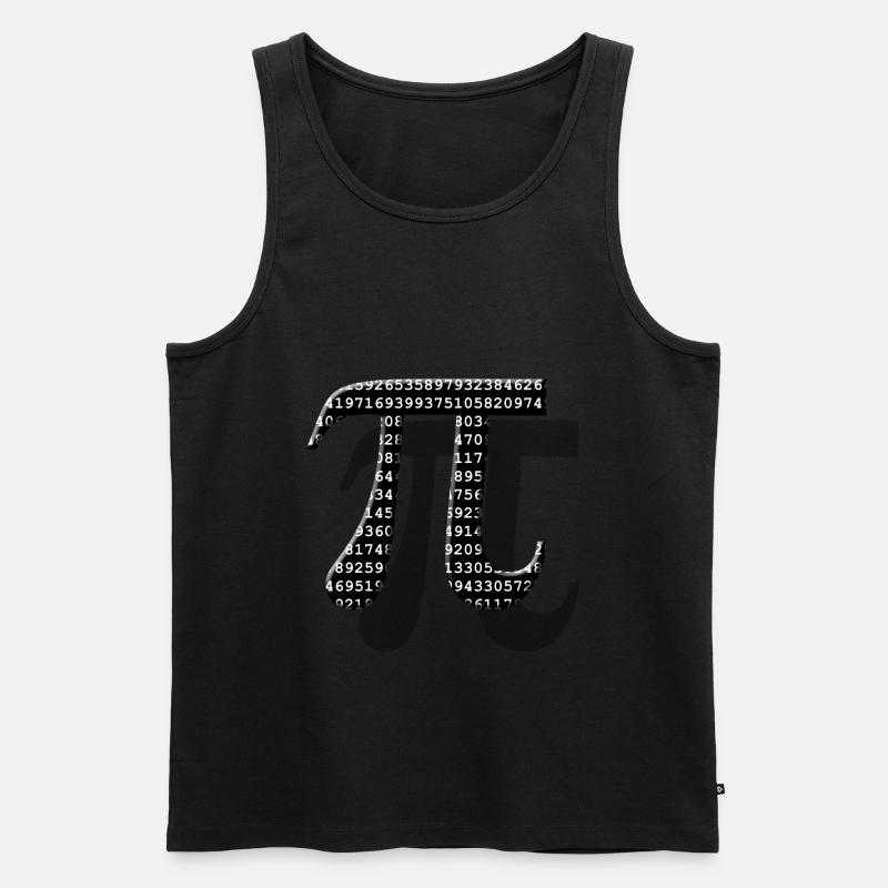 Pi-Nummer - Math - Männer Premium Bio Tank Top - Schwarz
