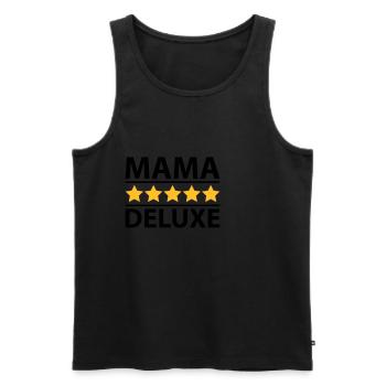 Mama Deluxe - Männer Premium Bio Tank Top - Schwarz - Vorne - Michal (187cm)