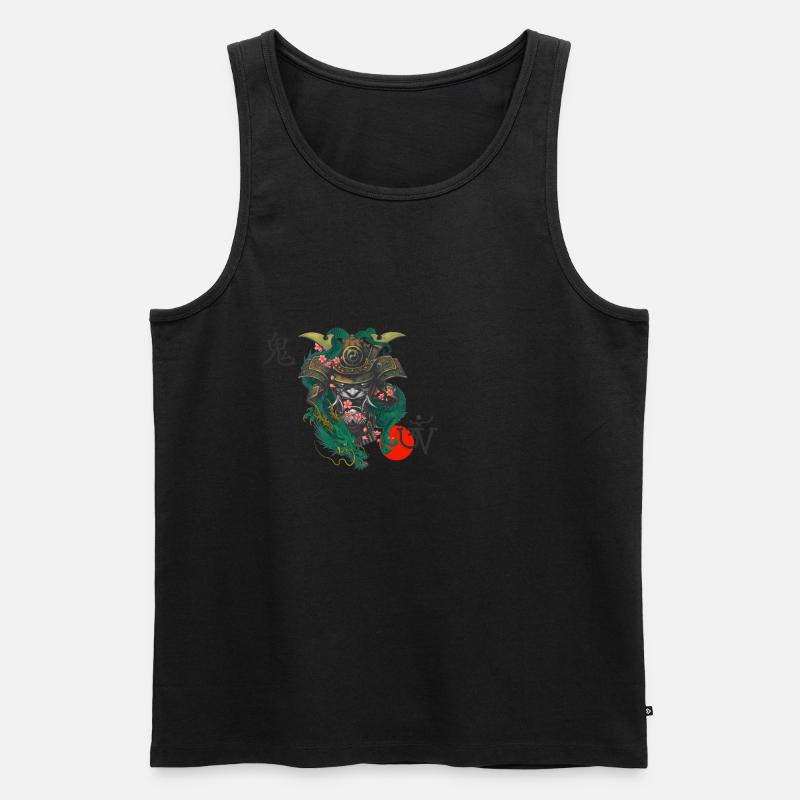 Dämon Kabuto Oni Drache - Männer Premium Bio Tank Top - undefined