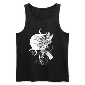 La fée verte - Débardeur bio Premium Homme - noir - Devant - Michal (187cm)