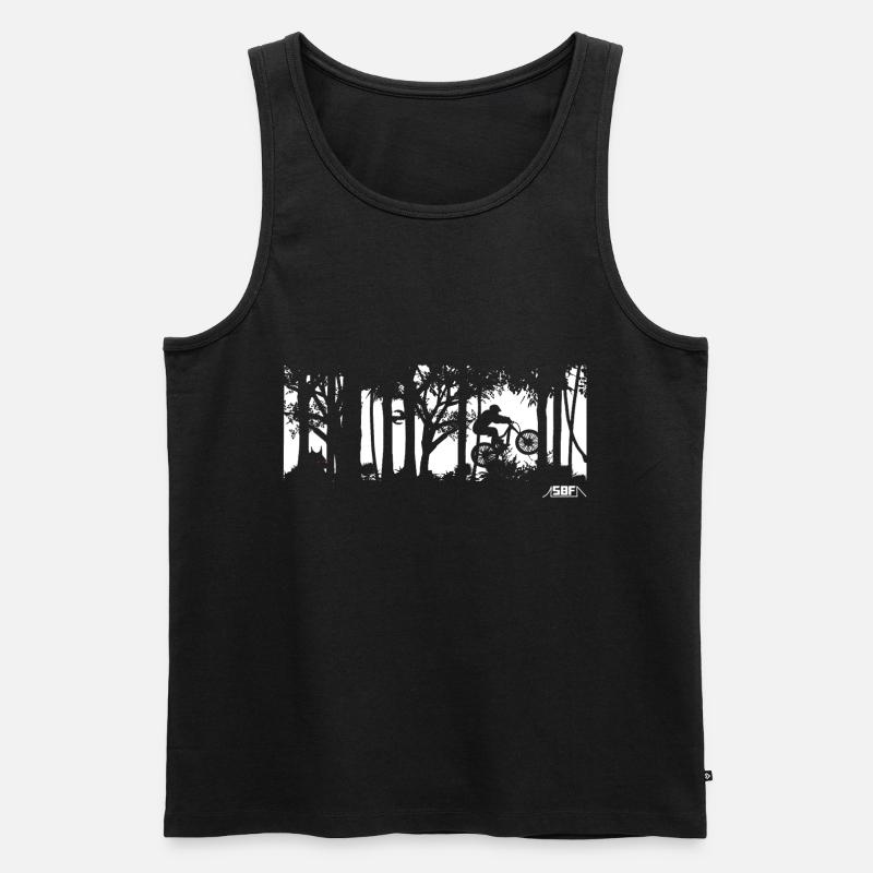 Werewolf - Männer Premium Bio Tank Top - Schwarz