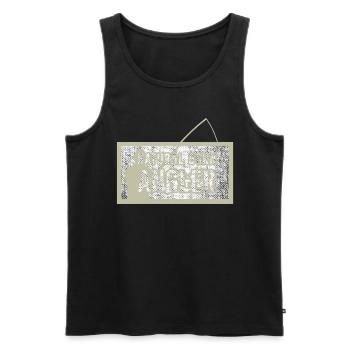 Natural Born Angler beige - Débardeur bio Premium Homme - noir - Devant - Michal (187cm)