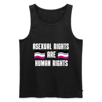 Asexual Flag Ace Pride Gift LGBT Asexual - Débardeur bio Premium Homme - noir - Devant - Michal (187cm)