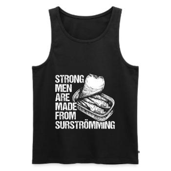 Schweden Schwedisch Surströmming Geschenk - Männer Premium Bio Tank Top - Schwarz - Vorne - AI Model Male 178 light (178cm)