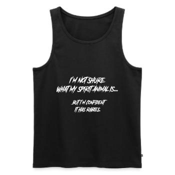 Gothic lovers, I'm not sure what - Men's Premium Organic Tank Top - black - Front - AI Model Male 178 light (178cm)