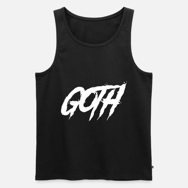 Goth-Boy-Clique Gothic - Männer Premium Bio Tank Top - Schwarz