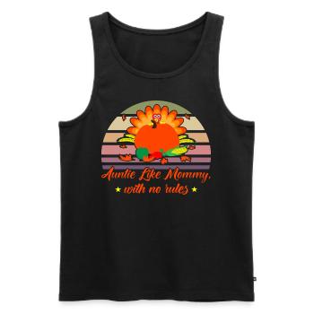 Tanten Tante Schwester Tanten Familie Geschenk - Männer Premium Bio Tank Top - Schwarz - Vorne - Michal (187cm)