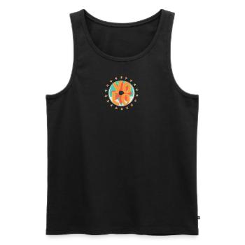 You only live once Man lebt nur einmal - Männer Premium Bio Tank Top - Schwarz - Vorne - AI Model Male 178 light (178cm)