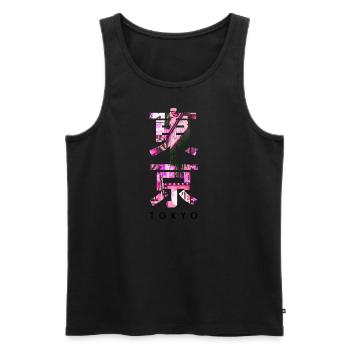Tokio Japan Asien - Männer Premium Bio Tank Top - Schwarz - Vorne - AI Model Male 178 light (178cm)