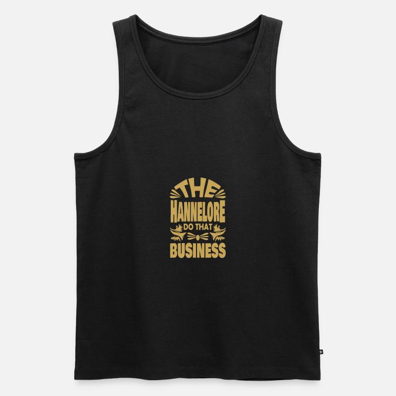 Hannelore - Männer Premium Bio Tank Top - Schwarz