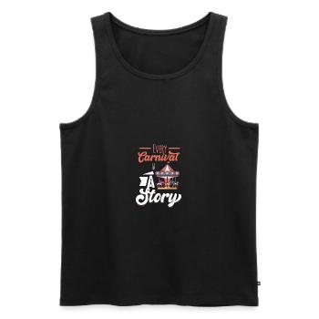 Zirkus Motiv für Krimes & Clown-Fans - Männer Premium Bio Tank Top - Schwarz - Vorne - AI Model Male 178 light (178cm)