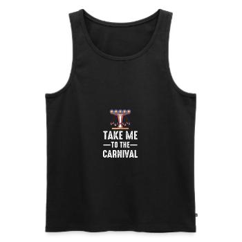 Zirkus Motiv für Krimes & Clown-Fans - Männer Premium Bio Tank Top - Schwarz - Vorne - AI Model Male 178 light (178cm)