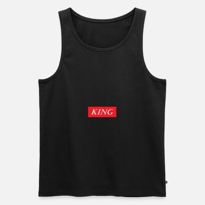 King gift idea - Men's Premium Organic Tank Top - black
