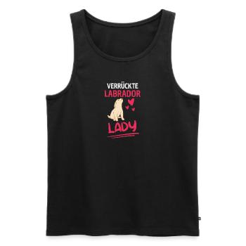 Hunde Lady Hundebesitzer Frauen Geschenk Labrador - Männer Premium Bio Tank Top - Schwarz - Vorne - Michal (187cm)