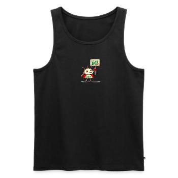 303 Acid Robot - Männer Premium Bio Tank Top - Schwarz - Vorne - Michal (187cm)