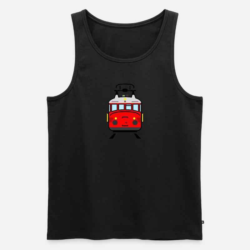 Schweizer Roter Blitz - Männer Premium Bio Tank Top - undefined