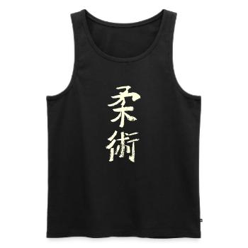 Jiujitsu - japonais - Débardeur bio Premium Homme - noir - Devant - Michal (187cm)