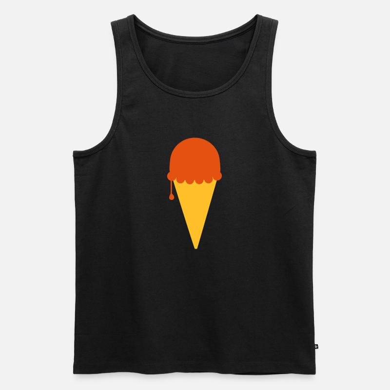 Eis - Männer Premium Bio Tank Top - Schwarz