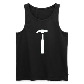 hammer - Männer Premium Bio Tank Top - Schwarz - Vorne - Michal (187cm)