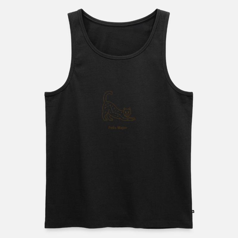Felis Major - Männer Premium Bio Tank Top - Schwarz