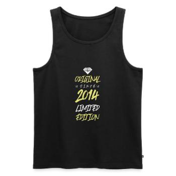 2014 limited edition - Männer Premium Bio Tank Top - Schwarz - Vorne - AI Model Male 178 light (178cm)