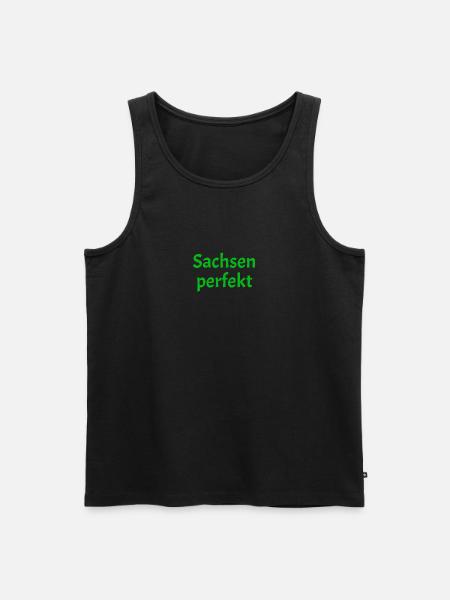 Sachsen perfekt - Männer Premium Bio Tank Top - Schwarz