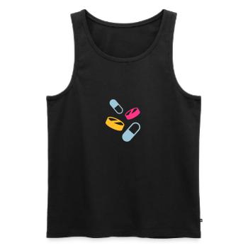Medizin - Männer Premium Bio Tank Top - Schwarz - Vorne - AI Model Male 178 light (178cm)