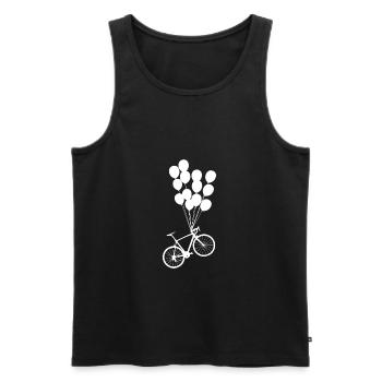 Ballons de bicyclette - Débardeur bio Premium Homme - noir - Devant - Michal (187cm)