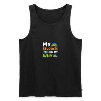 Lehrer Lehrkraft Schüler Professor Geschenk - Männer Premium Bio Tank Top - Schwarz - Vorne - AI Model Male 178 light (178cm)