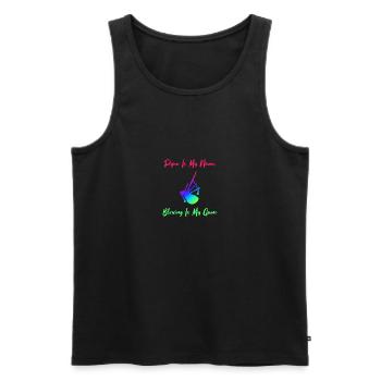 Scotland Bagpipe Bagpipe Musician Gift - Men's Premium Organic Tank Top - black - Front - Michal (187cm)