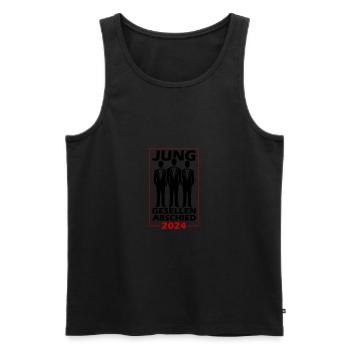 Enterrement de vie de garçon 2024 - Débardeur bio Premium Homme - noir - Devant - Michal (187cm)