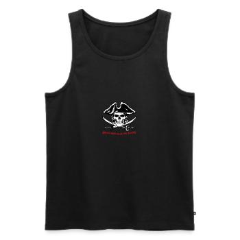 Pirate Skull 07 2024 Zeichenfläche 2 - Männer Premium Bio Tank Top - Schwarz - Vorne - Michal (187cm)