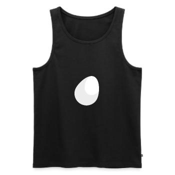 EGG - Männer Premium Bio Tank Top - Schwarz - Vorne - Michal (187cm)
