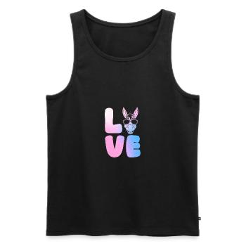 Esel - Männer Premium Bio Tank Top - Schwarz - Vorne - Michal (187cm)
