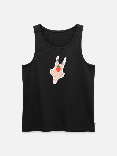 Swimsuit Sticker - Men's Premium Organic Tank Top - black
