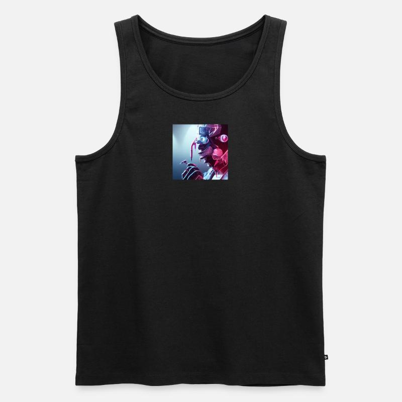 Roboter - Männer Premium Bio Tank Top - Schwarz