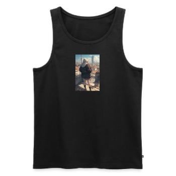 Anime Adventure - Männer Premium Bio Tank Top - Schwarz - Vorne - Michal (187cm)