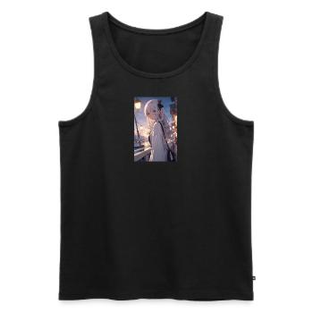 Anime Go Out Girl - Männer Premium Bio Tank Top - Schwarz - Vorne - AI Model Male 178 light (178cm)