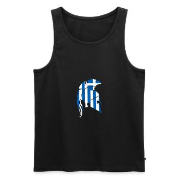 Sparta Grèce - Débardeur bio Premium Homme - noir - Devant - Michal (187cm)