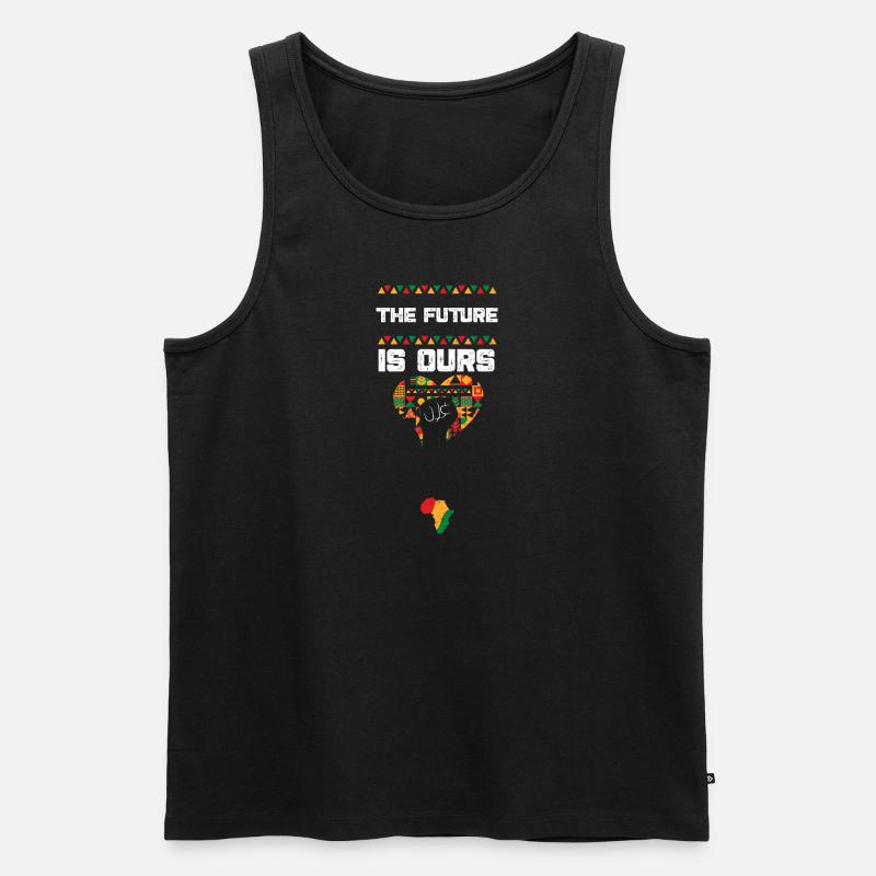 The Future is Ours - Männer Premium Bio Tank Top - Schwarz
