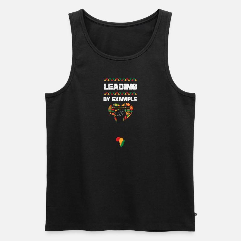 Leading by Example - Männer Premium Bio Tank Top - Schwarz