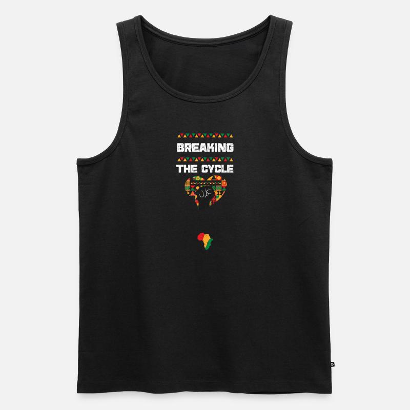 Breaking the Cycle - Männer Premium Bio Tank Top - Schwarz