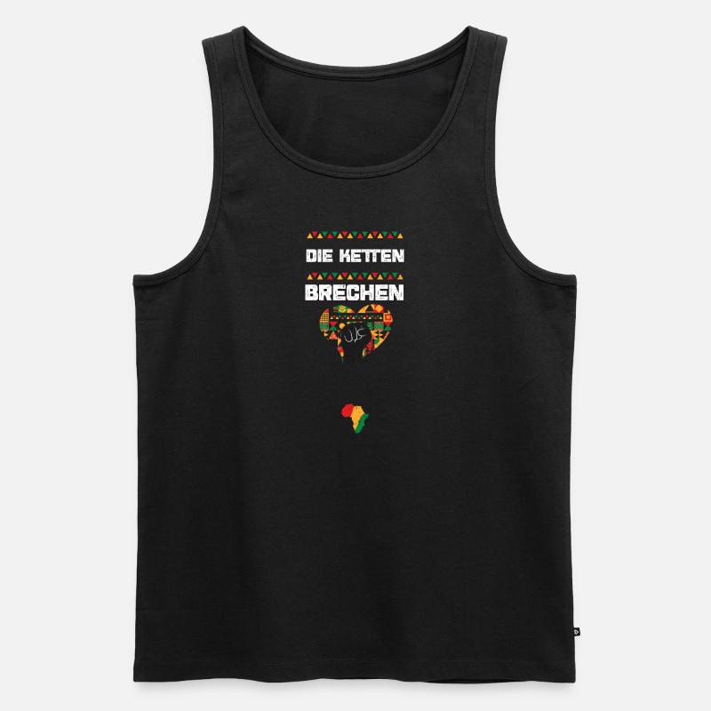 Die Ketten brechen - Männer Premium Bio Tank Top - Schwarz