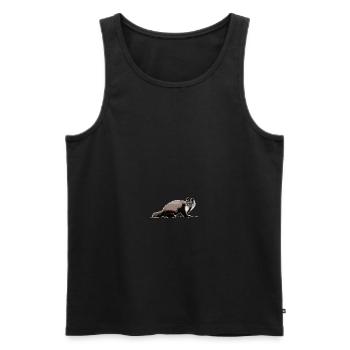 Marten - Men's Premium Organic Tank Top - black - Front - AI Model Male 178 light (178cm)